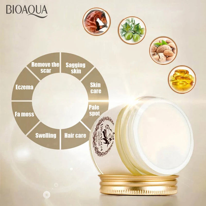 BIOAQUA Face Cream Horse Oil Ointment Moisturizer