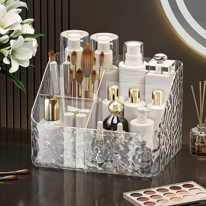 4-Compartment Acrylic Cosmetic Storage Organizer