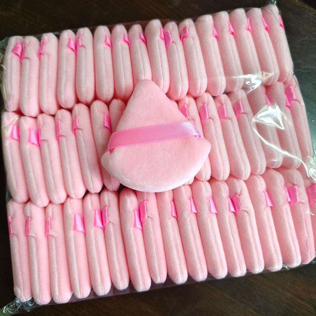 100Pcs Customized Logo Powder Puff