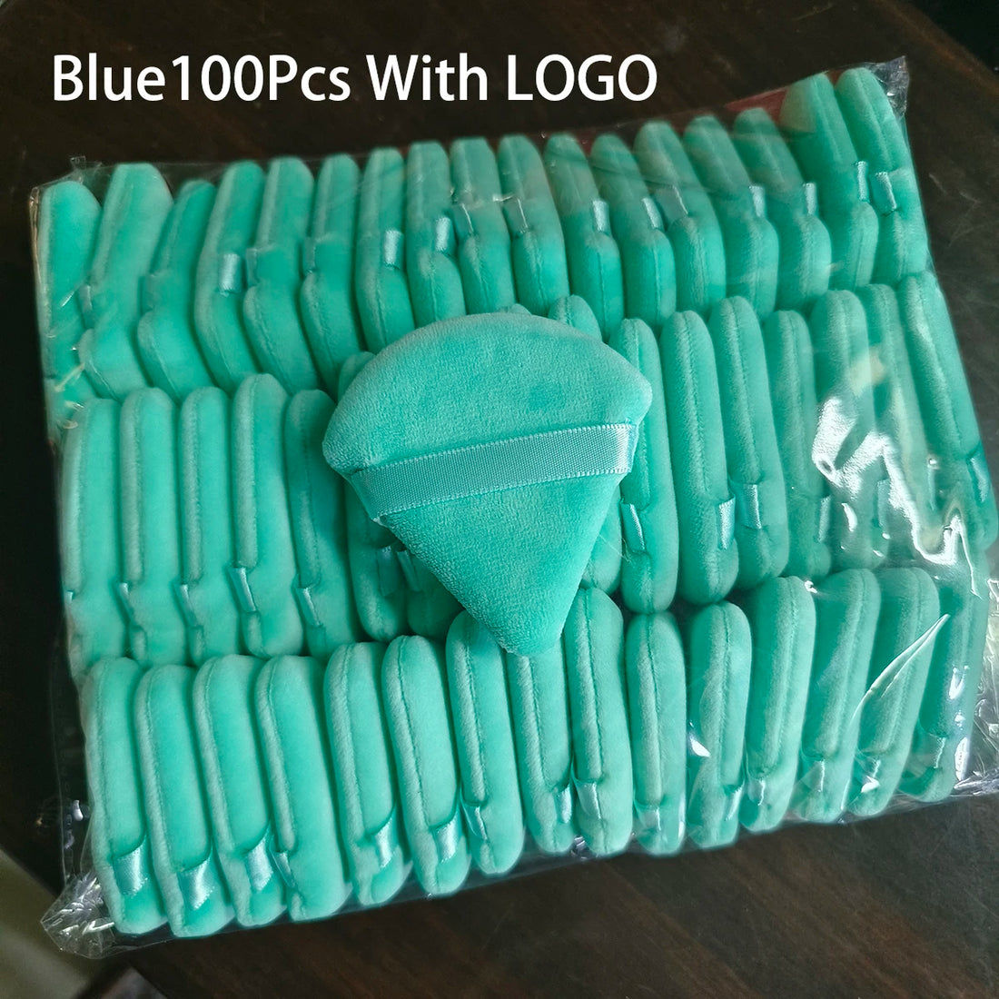 100Pcs Customized Logo Powder Puff