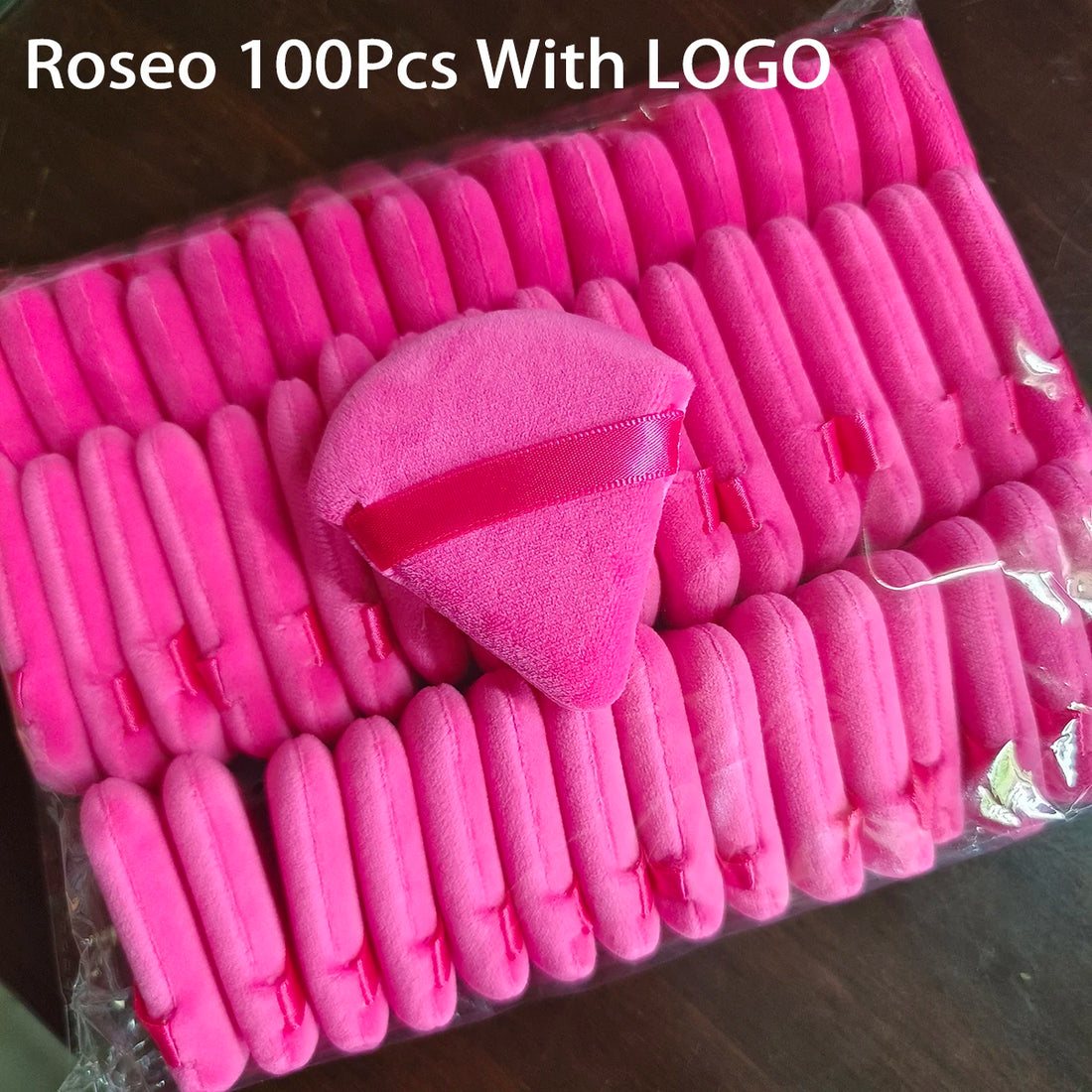 100Pcs Customized Logo Powder Puff