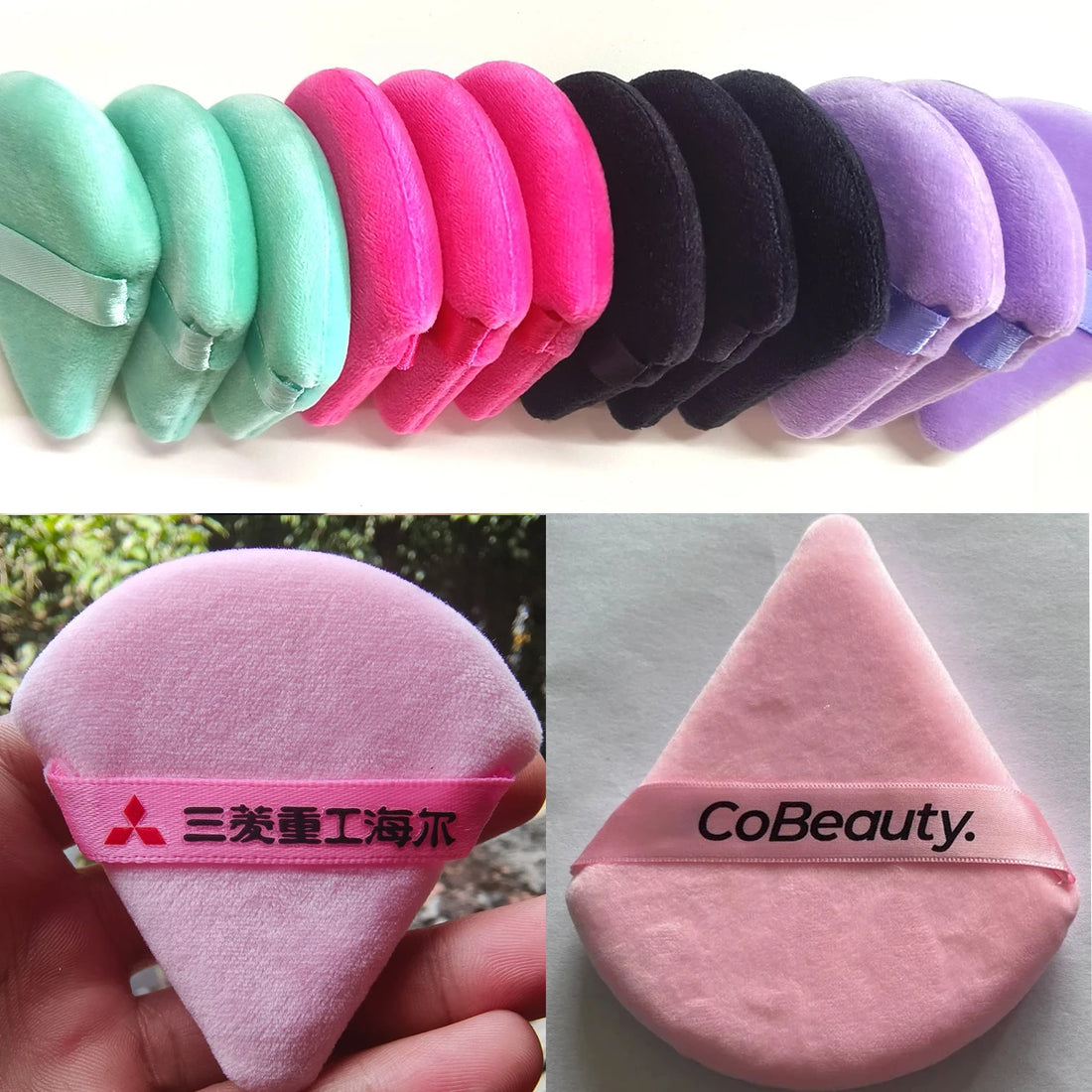 100Pcs Customized Logo Powder Puff