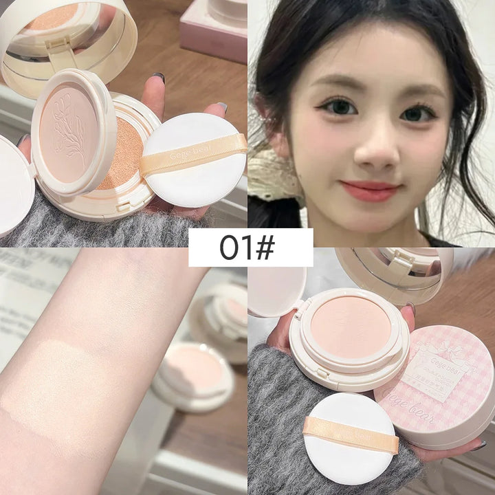 2 in 1 Double Layer Powder Cushion Clear Natural Lasting