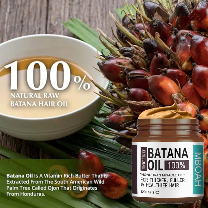 "100% Batana Oil from Honduras | Fuller, Thicker Hair & Deep Nutrition"